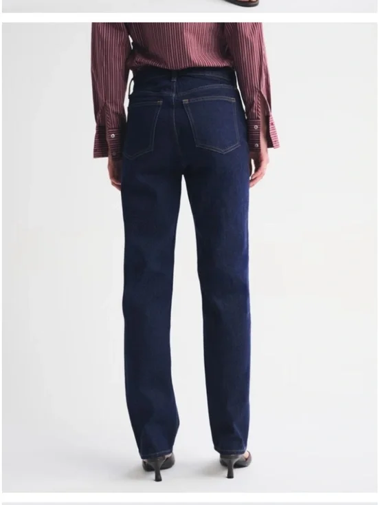 Abercrombie High Rise Straight Rinse 27 - Picture 3 of 6